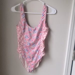 Love shack fancy high cut one piece swimsuit